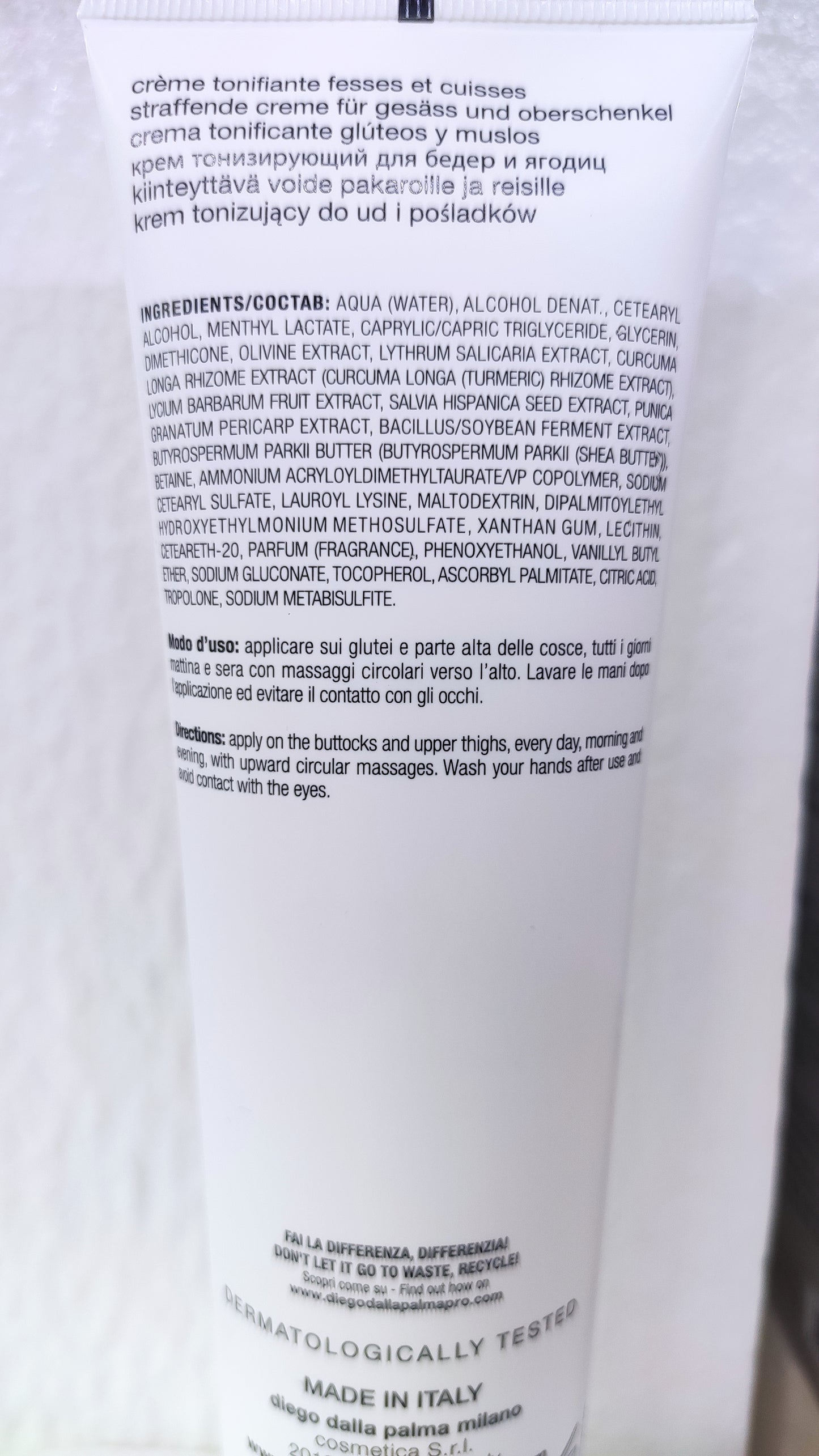 Diego Dalla Palma Body Bioenergy crema tonificante glutei e cosce 150 ml